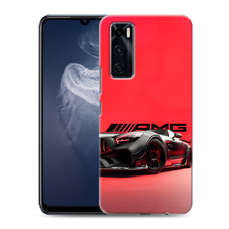 Силиконовый чехол на Vivo V20 SE с принтом Мерседес Mercedes AMG Силиконовый чехол на Vivo V20 SE с принтом Мерседес Mercedes AMG
