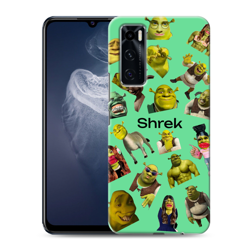 Силиконовый чехол на Vivo V20 SE с принтом Шрек Shrek Силиконовый чехол на Vivo V20 SE с принтом Шрек Shrek