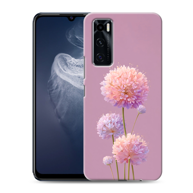 Силиконовый чехол на Vivo V20 SE с принтом Цветы Силиконовый чехол на Vivo V20 SE с принтом Цветы