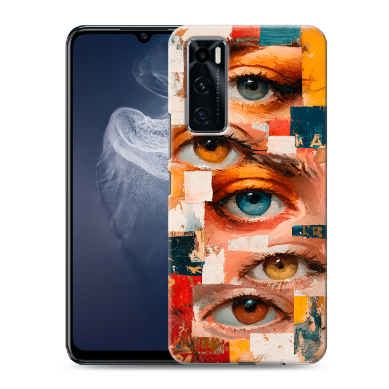 Силиконовый чехол на Vivo V20 SE с принтом Модный принт Силиконовый чехол на Vivo V20 SE с принтом Модный принт