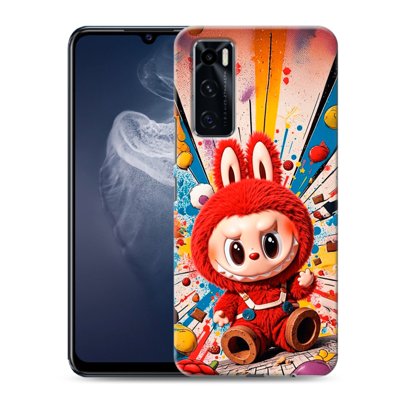 Силиконовый чехол на Vivo V20 SE с принтом Labubu Лабубу Силиконовый чехол на Vivo V20 SE с принтом Labubu Лабубу