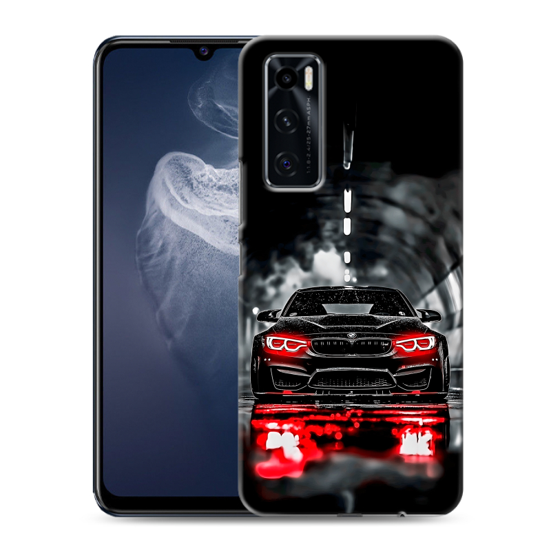 Силиконовый противоударный чехол на Vivo V20 SE с принтом BMW БМВ Силиконовый противоударный чехол на Vivo V20 SE с принтом BMW БМВ