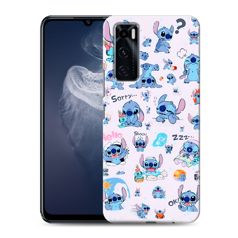 Силиконовый чехол на Vivo V20 SE с принтом Лило и Стич Силиконовый чехол на Vivo V20 SE с принтом Лило и Стич