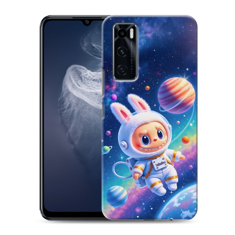 Силиконовый противоударный чехол на Vivo V20 SE с принтом Labubu Лабубу Силиконовый противоударный чехол на Vivo V20 SE с принтом Labubu Лабубу