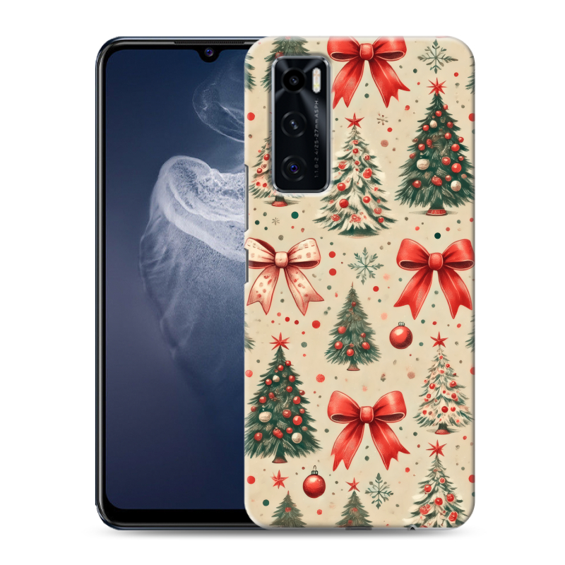 Силиконовый противоударный чехол на Vivo V20 SE с принтом Новый год Силиконовый противоударный чехол на Vivo V20 SE с принтом Новый год