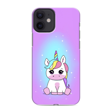 Силиконовый чехол на Iphone 12 Mini с принтом Единорог