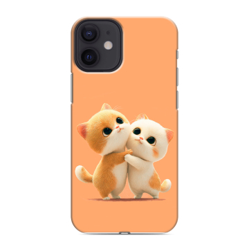 Силиконовый чехол на Iphone 12 Mini с принтом Милые котики