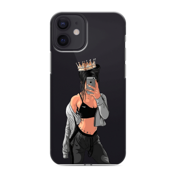 Силиконовый чехол на Iphone 12 Mini с принтом Женские принты