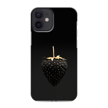 Силиконовый чехол на Iphone 12 Mini с принтом Черная клубника
