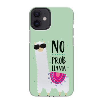 Силиконовый чехол на Iphone 12 Mini с принтом Лама