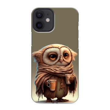 Силиконовый чехол на Iphone 12 Mini с принтом Сова