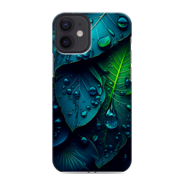 Силиконовый чехол на Iphone 12 Mini с принтом Листья