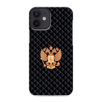 Силиконовый чехол на Iphone 12 Mini с принтом Герб России принт Силиконовый чехол на Iphone 12 Mini с принтом Герб России принт