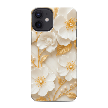 Силиконовый чехол на Iphone 12 Mini с принтом Цветы