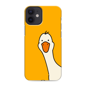Силиконовый чехол на Iphone 12 Mini с принтом Утка Силиконовый чехол на Iphone 12 Mini с принтом Утка