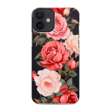 Силиконовый чехол на Iphone 12 Mini с принтом Розы Силиконовый чехол на Iphone 12 Mini с принтом Розы