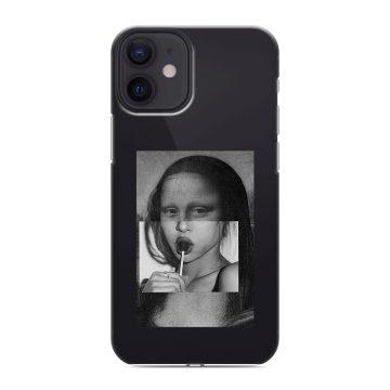 Силиконовый чехол на Iphone 12 Mini с принтом Мона Лиза Силиконовый чехол на Iphone 12 Mini с принтом Мона Лиза