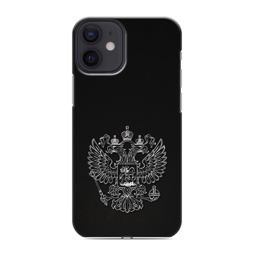 Силиконовый чехол на Iphone 12 Mini с принтом Герб России