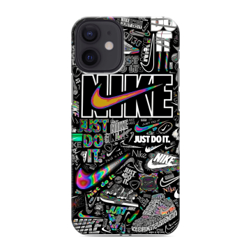 Силиконовый чехол на Iphone 12 Mini с принтом Найк