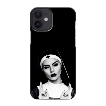 Силиконовый чехол на Iphone 12 Mini с принтом монашка Силиконовый чехол на Iphone 12 Mini с принтом монашка