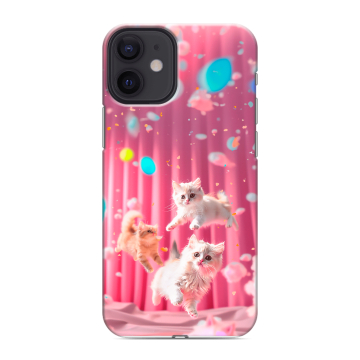 Силиконовый чехол на Iphone 12 Mini с принтом милые котики Силиконовый чехол на Iphone 12 Mini с принтом милые котики