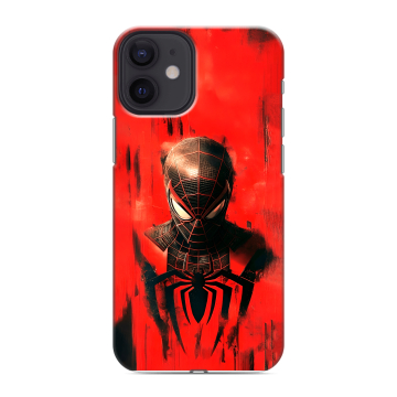 Силиконовый чехол на Iphone 12 Mini с принтом человек паук spiderman