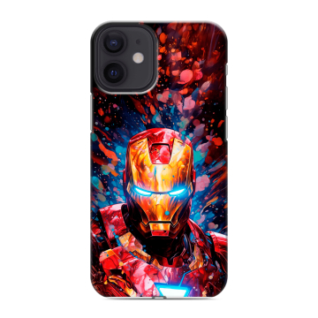 Силиконовый чехол на Iphone 12 Mini с принтом Железный человек Ironman Силиконовый чехол на Iphone 12 Mini с принтом Железный человек Ironman
