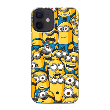 Силиконовый чехол на Iphone 12 Mini с принтом Миньоны