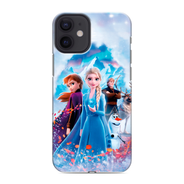 Силиконовый чехол на Iphone 12 Mini с принтом Холодное сердце Frozen