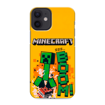 Силиконовый чехол на Iphone 12 Mini с принтом Майнкрафт Minecraft Силиконовый чехол на Iphone 12 Mini с принтом Майнкрафт Minecraft