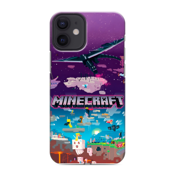 Силиконовый чехол на Iphone 12 Mini с принтом Майнкрафт Minecraft Силиконовый чехол на Iphone 12 Mini с принтом Майнкрафт Minecraft