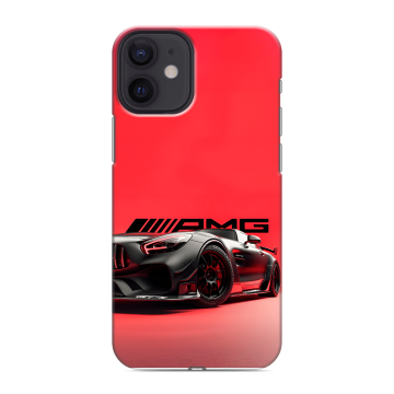 Силиконовый чехол на Iphone 12 Mini с принтом Мерседес Mercedes AMG Силиконовый чехол на Iphone 12 Mini с принтом Мерседес Mercedes AMG