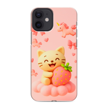 Силиконовый чехол на Iphone 12 Mini с принтом для девочек Силиконовый чехол на Iphone 12 Mini с принтом для девочек