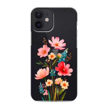 Силиконовый чехол на Iphone 12 Mini с принтом Цветы Силиконовый чехол на Iphone 12 Mini с принтом Цветы
