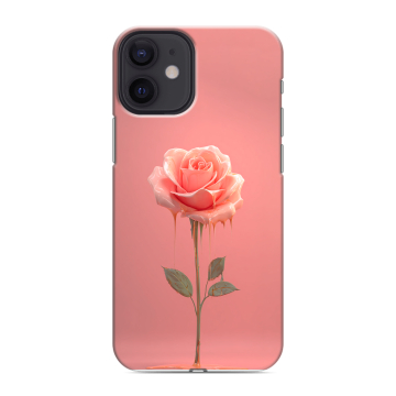 Силиконовый чехол на Iphone 12 Mini с принтом Розовая роза Силиконовый чехол на Iphone 12 Mini с принтом Розовая роза