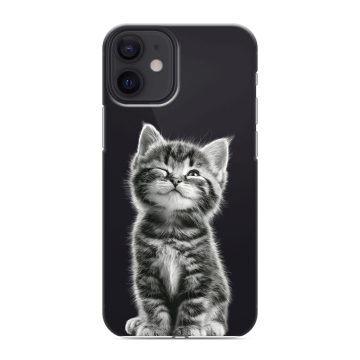 Силиконовый чехол на Iphone 12 Mini с принтом Котенок Силиконовый чехол на Iphone 12 Mini с принтом Котенок