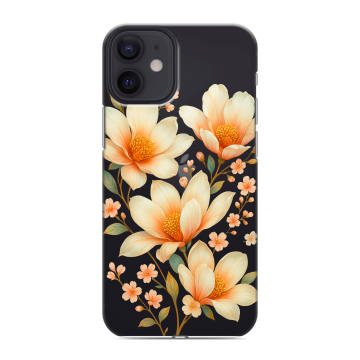 Силиконовый чехол на Iphone 12 Mini с принтом Цветы Силиконовый чехол на Iphone 12 Mini с принтом Цветы