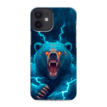 Силиконовый чехол на Iphone 12 Mini с принтом Медведь Силиконовый чехол на Iphone 12 Mini с принтом Медведь