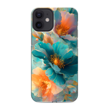 Силиконовый чехол на Iphone 12 Mini с принтом Цветы Силиконовый чехол на Iphone 12 Mini с принтом Цветы