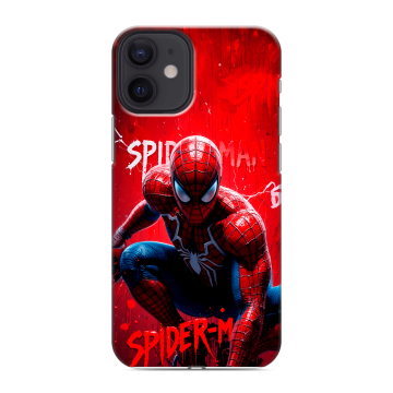 Силиконовый чехол на Iphone 12 Mini с принтом Spiderman Человек паук