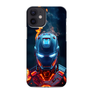 Силиконовый чехол на Iphone 12 Mini с принтом IronMan Железный человек Силиконовый чехол на Iphone 12 Mini с принтом IronMan Железный человек