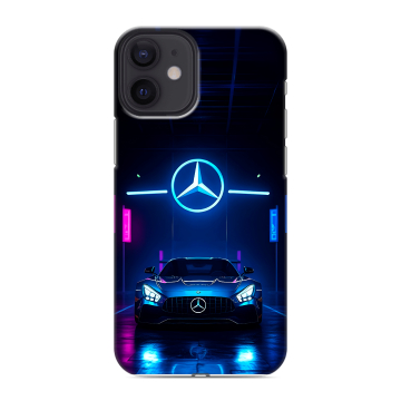 Силиконовый чехол на Iphone 12 Mini с принтом Mercedes Мерседес
