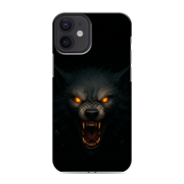 Силиконовый чехол на Iphone 12 Mini с принтом Волк Силиконовый чехол на Iphone 12 Mini с принтом Волк