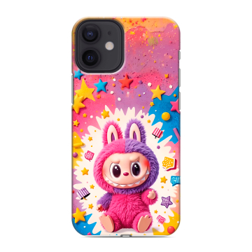 Силиконовый чехол на Iphone 12 Mini с принтом Labubu Лабубу