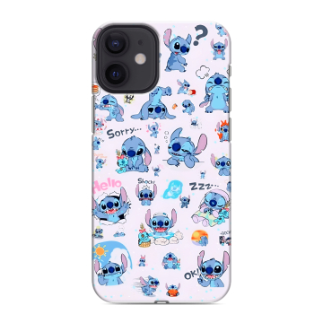 Силиконовый чехол на Iphone 12 Mini с принтом Лило и Стич