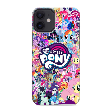 Силиконовый чехол на Iphone 12 Mini с принтом My little pony Дружба чудо