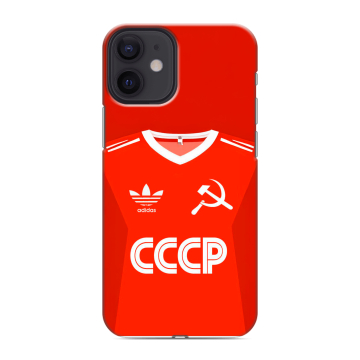 Силиконовый чехол на Iphone 12 Mini с принтом Флаг Герб СССР Силиконовый чехол на Iphone 12 Mini с принтом Флаг Герб СССР