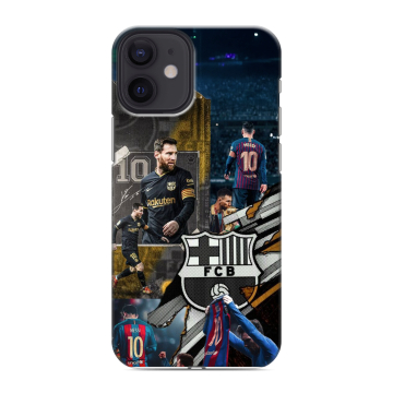 Силиконовый чехол на Iphone 12 Mini с принтом Messi Barcelona Силиконовый чехол на Iphone 12 Mini с принтом Messi Barcelona