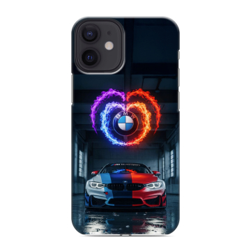 Силиконовый чехол на Iphone 12 Mini с принтом BMW БМВ Силиконовый чехол на Iphone 12 Mini с принтом BMW БМВ
