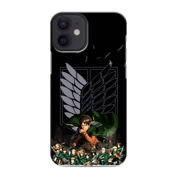 Силиконовый чехол на Iphone 12 Mini с принтом Атака титанов